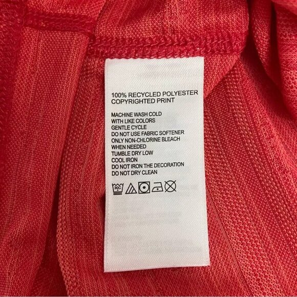 Tommy Bahama Men's Small Clarete Melon Palm Boulevard Performance Crew T-Shirt - Picture 6 of 7